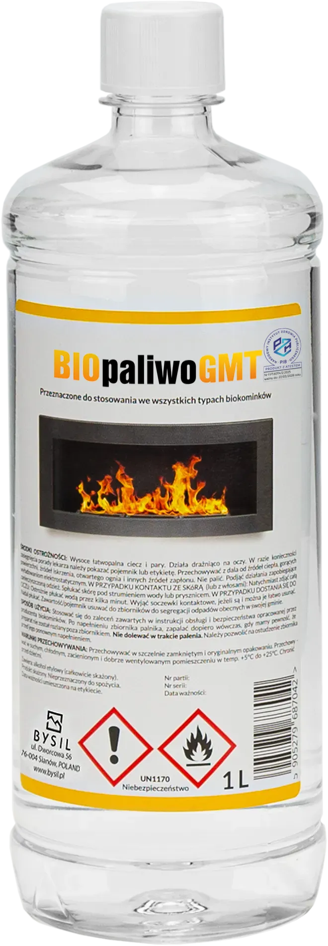 Biopaliwo do biokominków 1 l – neutralne