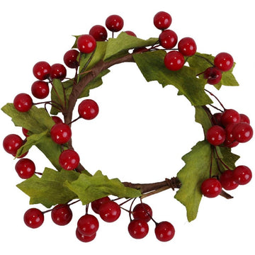 Czerwony wianek jarzębinowy 15 cm — Goliat 09-0901594