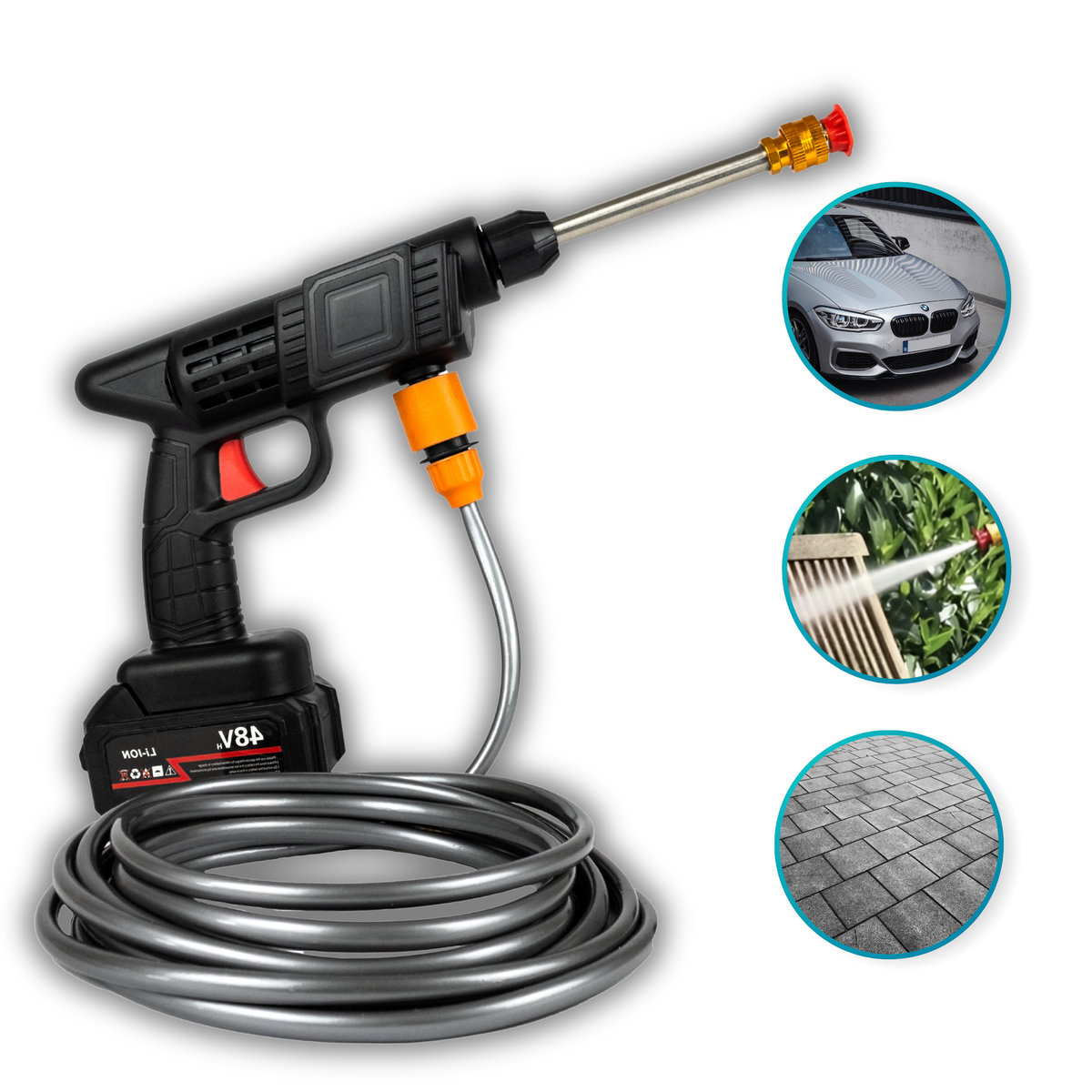MYJKA CIŚNIENIOWA AKUMULATOROWA 48V DURABUILD + 2 x AKUMULATOR ZESTAW W WALIZCE