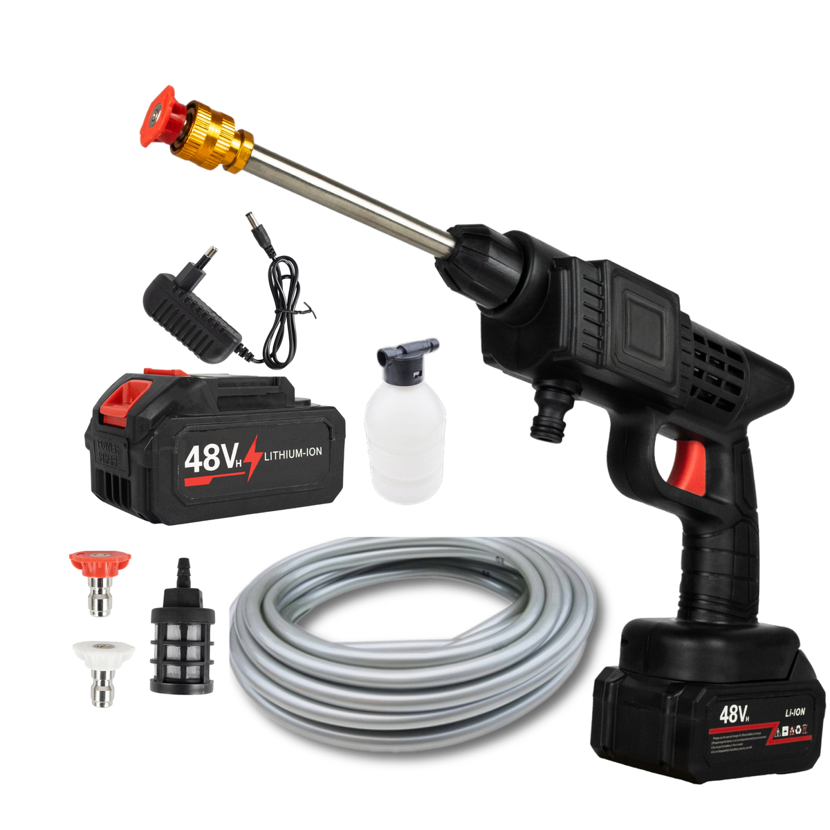MYJKA CIŚNIENIOWA AKUMULATOROWA 48V DURABUILD + 2 x AKUMULATOR ZESTAW W WALIZCE