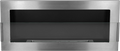 Biokominek wiszący z szybą 900x400 inox – NOIRHOME