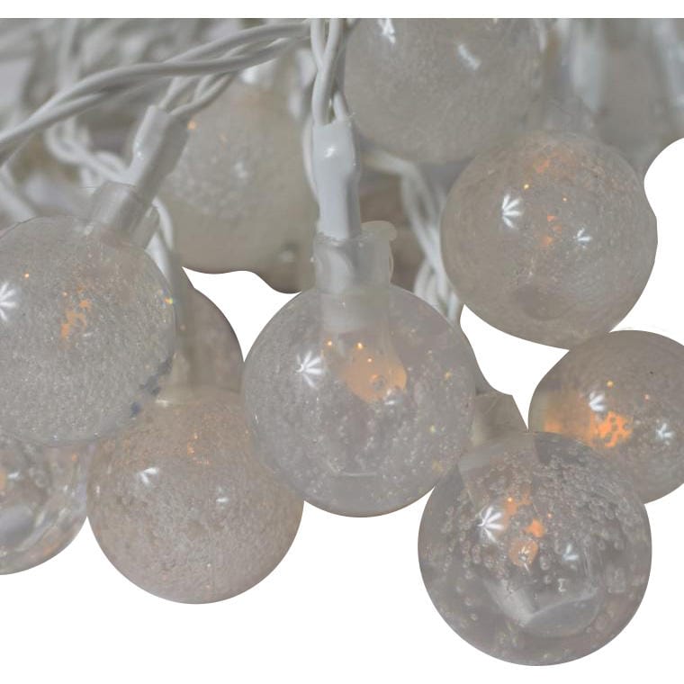 Lampki LED w kształcie białych kul 20 sztuk