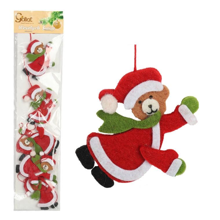 Filcowa girlanda z misiami Goliat 110 cm