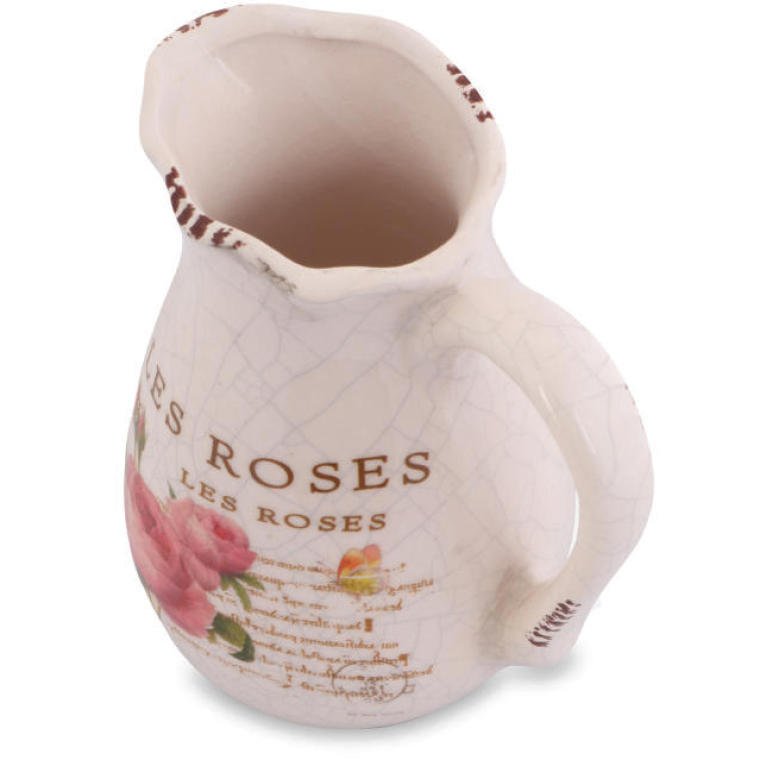 Dzbanek ceramiczny Rose Vintage 13 cm – oryginalna fotografia produktu