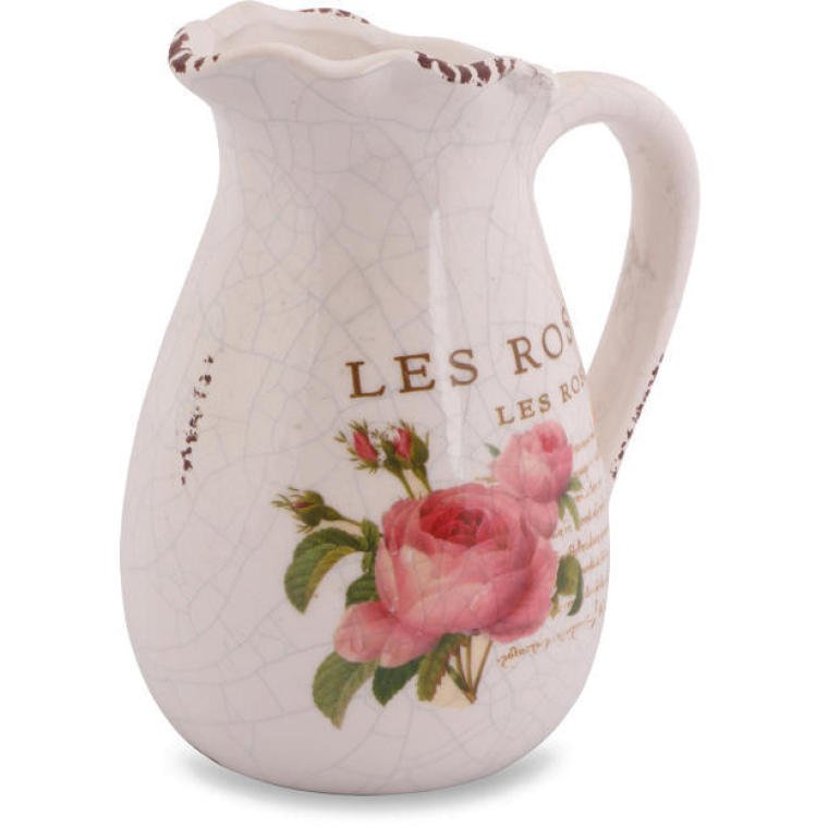 Dzbanek ceramiczny Rose Vintage 13 cm – oryginalna fotografia produktu