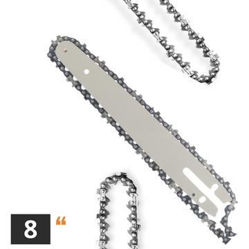 Prowadnica 8″ + 2 łańcuchy do pilarki akumulatorowej