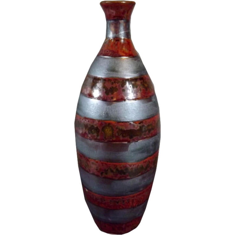 Kamienisty wazon w pasy 28 na 11 cm