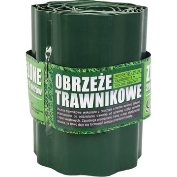 Elastyczne obrzeże trawnika 9 m – zielone