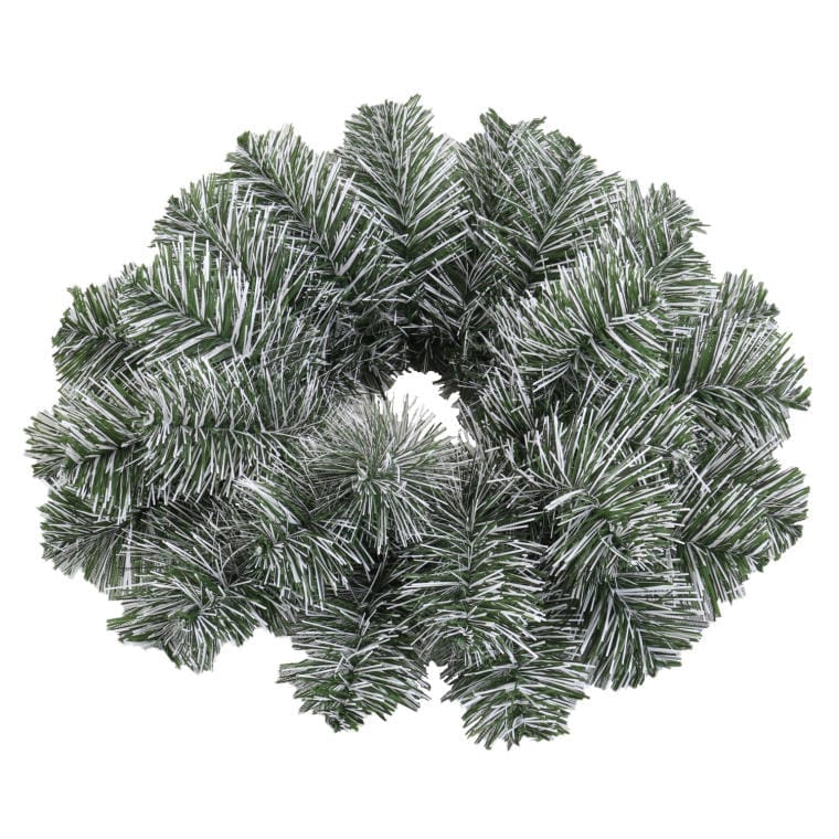 Wianek świerkowy zielono-biały GOLIAT WN40 Z/B 40 cm
