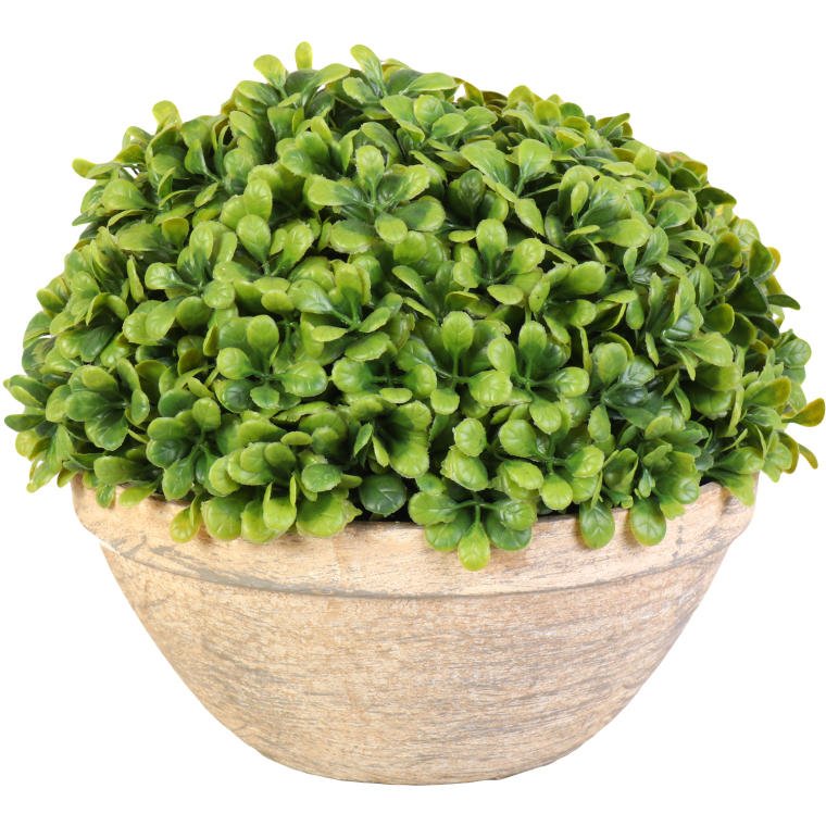 Sztuczny bukszpan w glinianej donicy 25 cm