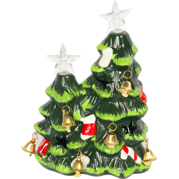 Ceramiczna choinka LED 19 cm