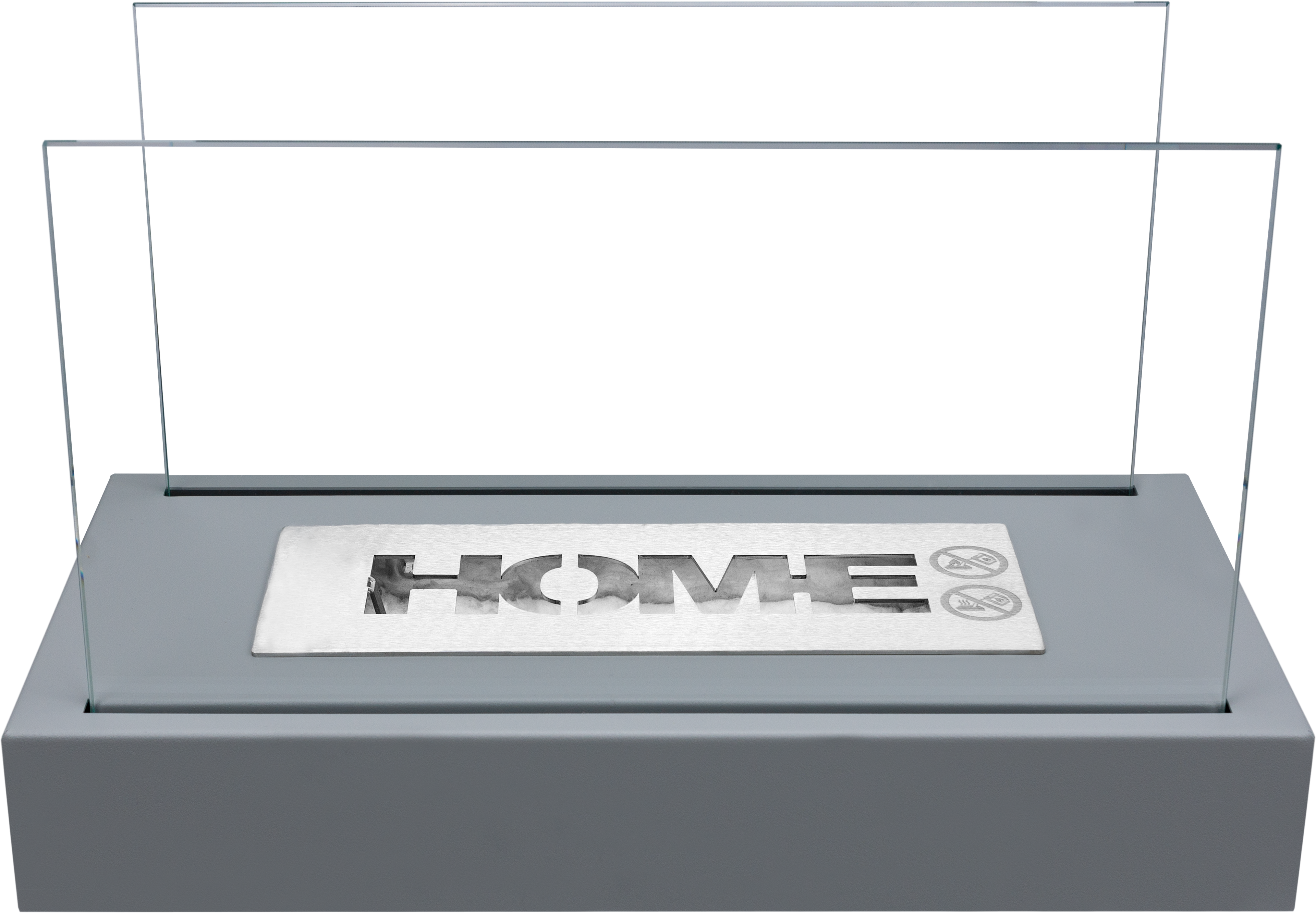 Biokominek wolnostojący Home szary mat – ujęcie produktu producenta