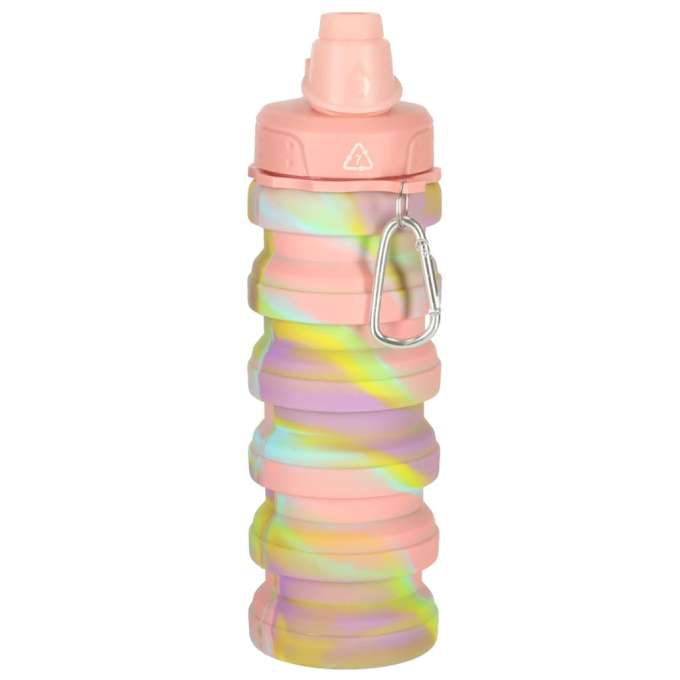 Składany bidon silikonowy 500 ml BPA FREE — tęczowy — zdjęcie 4