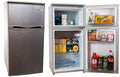 Mała lodówka z zamrażalnikiem 89L 85cm INOX OUTLET