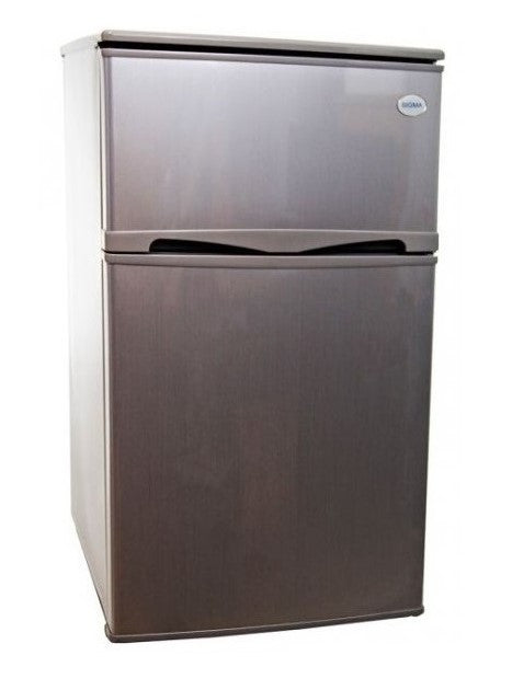 Mała lodówka z zamrażalnikiem 89L 85cm INOX OUTLET