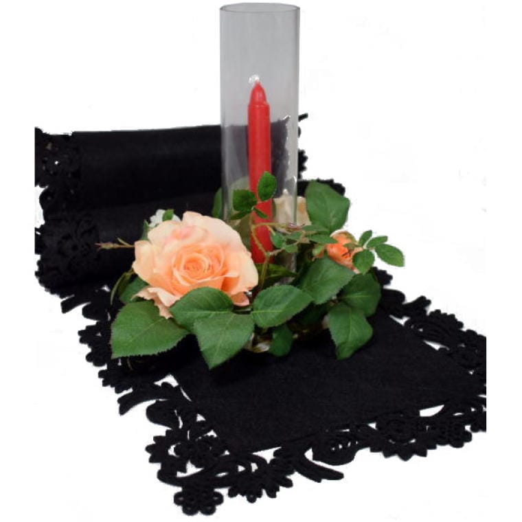 Czarny bieżnik filcowy Goliat BFELT-CZ, 30 × 118 cm – oryginalne ujęcie produktu