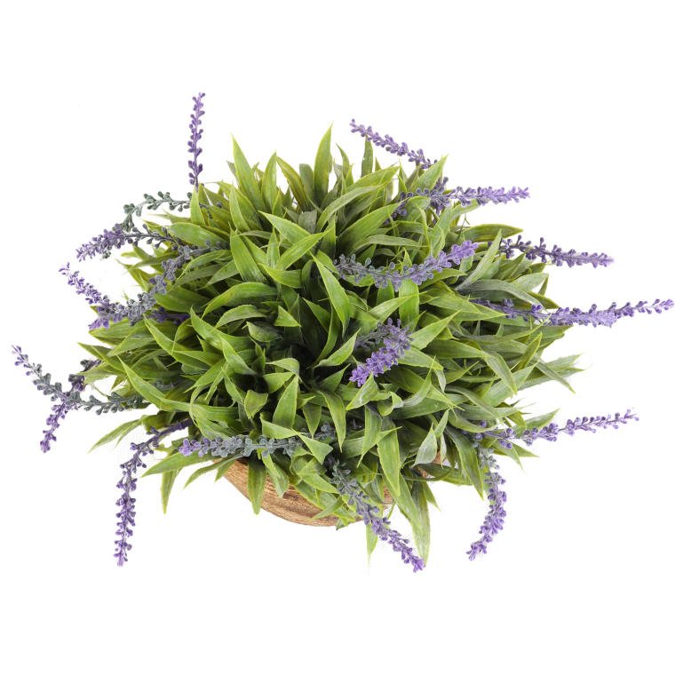 Sztuczna lawenda w glinianej donicy – 25 cm — oryginalna fotografia producenta dla SKU WY1180, ujęcie 2