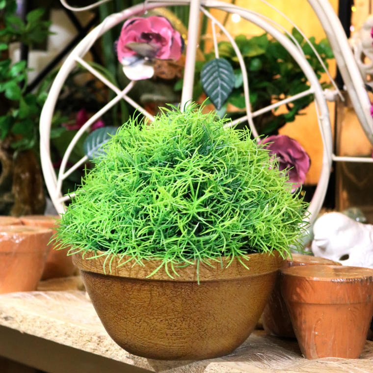 Sztuczna trawa w ceramicznej doniczce – 25 cm — oryginalna fotografia producenta dla SKU WY962, ujęcie 3