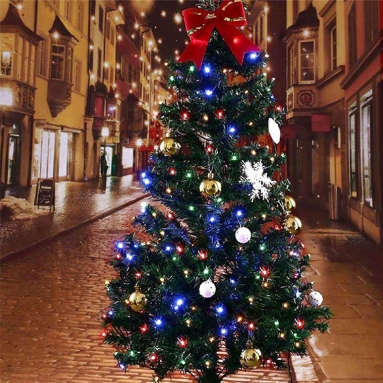 Lampki choinkowe 200 LED multikolor – do wnętrz — autentyczne dodatkowe ujęcie wariantu 200 led IP20 MU nr 3