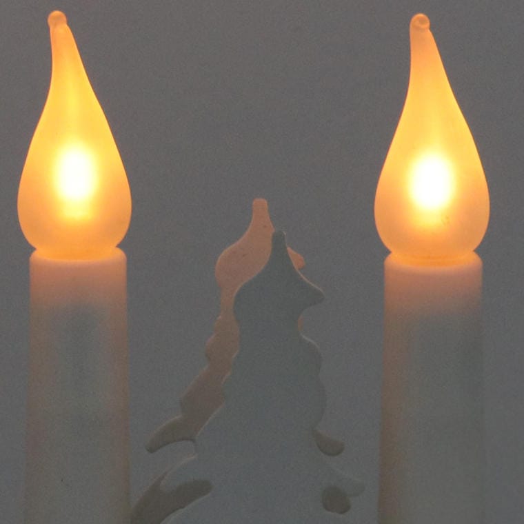 Świecznik adwentowy 3D w kształcie choinki – biały LED — dodatkowe oryginalne zdjęcie wariantu NS232090, ujęcie 2