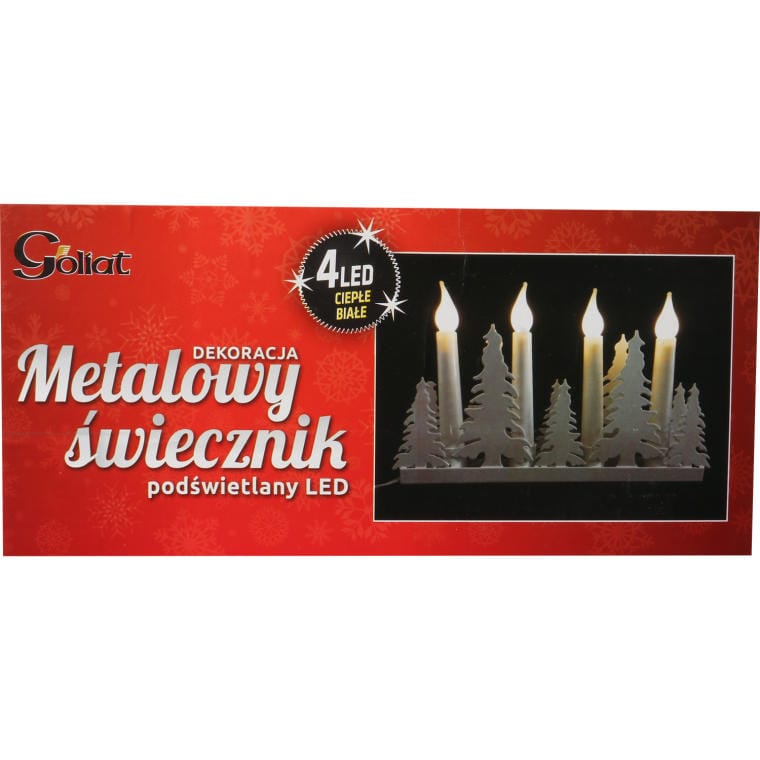 Świecznik adwentowy 3D w kształcie choinki – biały LED — dodatkowe oryginalne zdjęcie wariantu NS232090, ujęcie 4