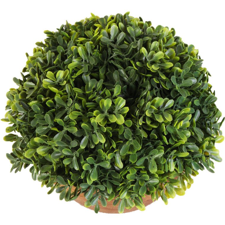 Sztuczny bukszpan w ceramicznej doniczce – 20 cm — autentyczna fotografia producenta Goliat dla SKU WY1168, ujęcie 2