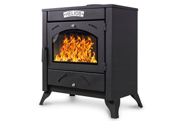 Piec stalowy HELIOS 9,6 kW – wolnostojący