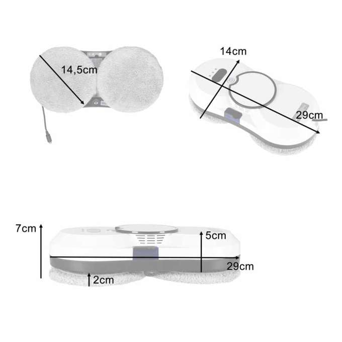 Robot do mycia okien 5600 Pa — zdjęcie 2