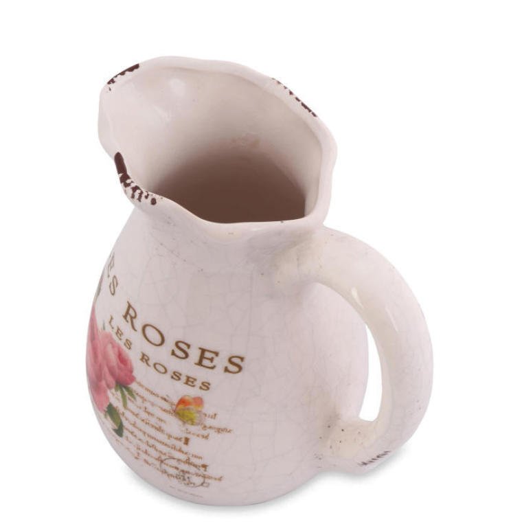 Dzbanek ceramiczny Rose Vintage – 16 cm — dodatkowe zdjęcie katalogowe właściwego wariantu, ujęcie 2