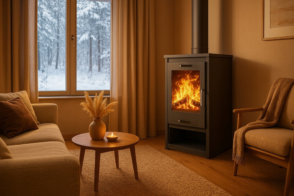 Piec stalowy LEO 6,8 kW – wolnostojący — zdjęcie 5