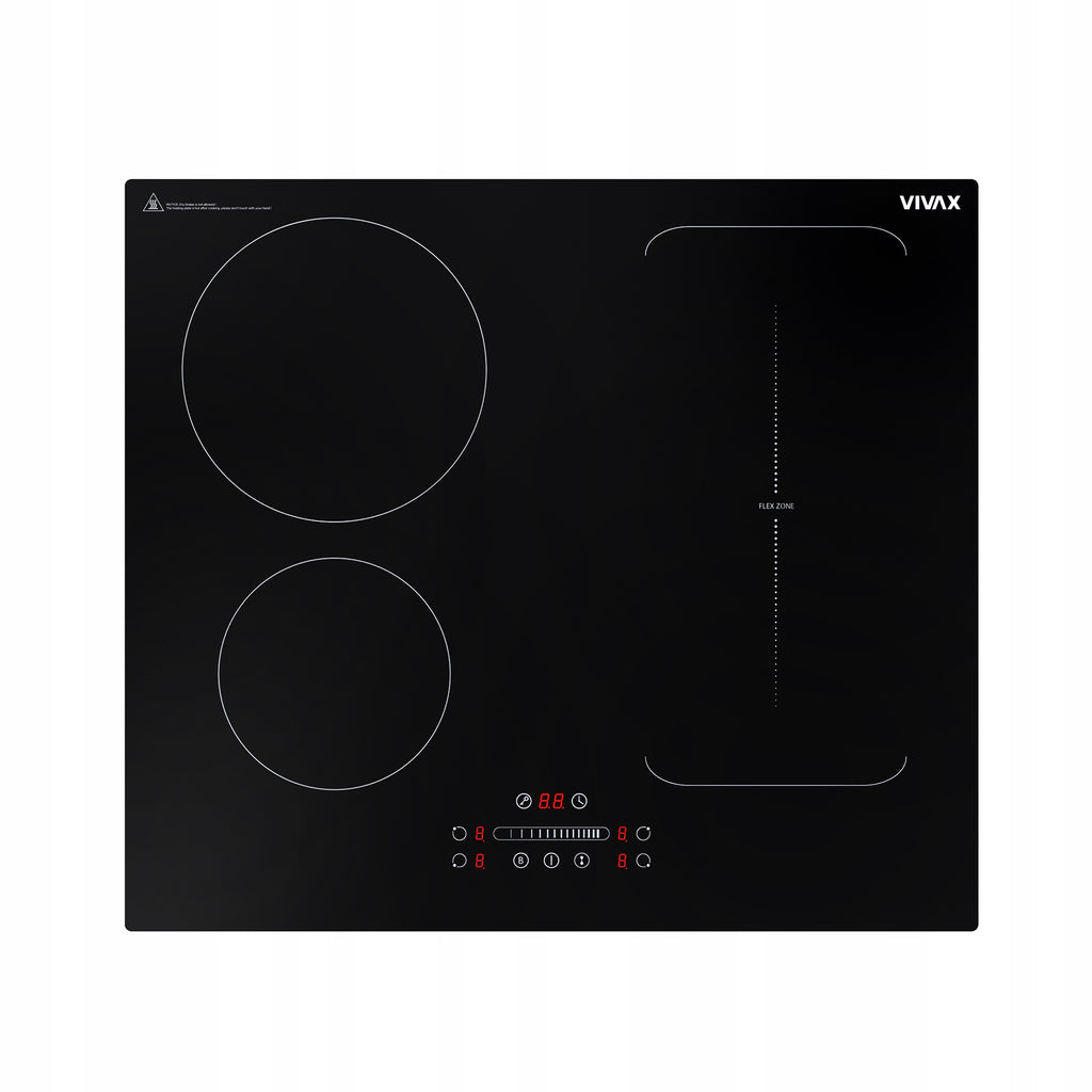 Płyta indukcyjna zabudowy 60cm BH-04MFZIN BOOST TIMER FLEX ZON PÓL 2+3 — zdjęcie 3