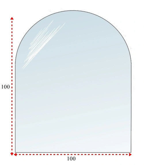 Podstawa szklana hartowana pod kominek 100 × 100 cm