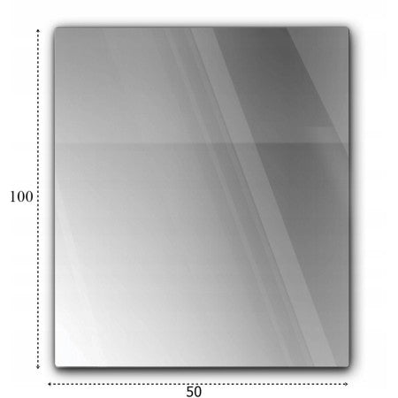 Podstawa szklana hartowana pod piec lub kominek 100 × 50 cm – grafit