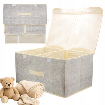 Pojemnik materiałowy 50 × 30 × 25 cm – 2 komory