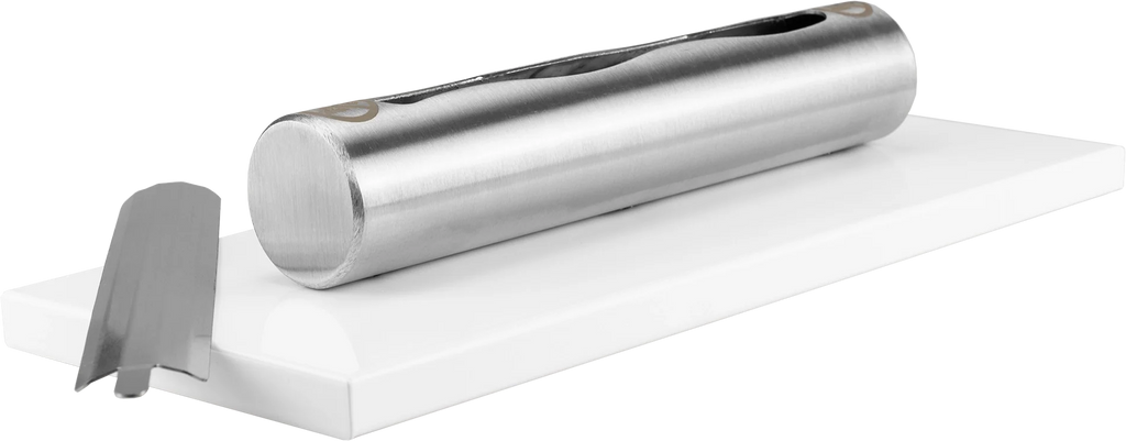 Biokominek wolnostojący Stainless biały połysk – ujęcie produktu producenta