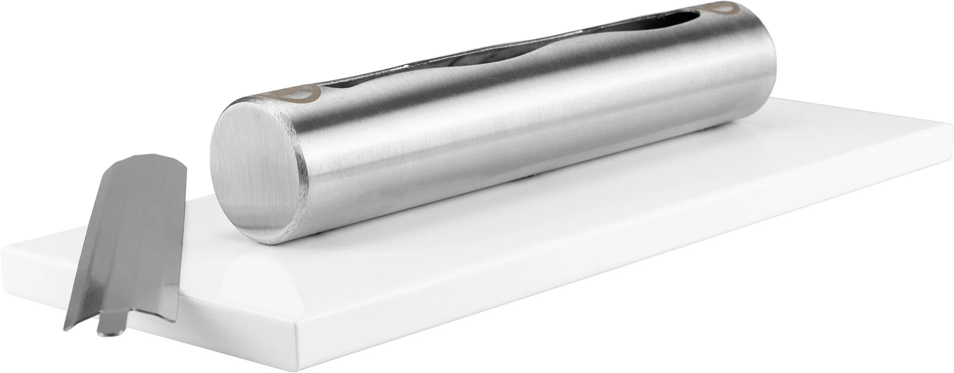 Biokominek wolnostojący Stainless biały połysk – ujęcie produktu producenta