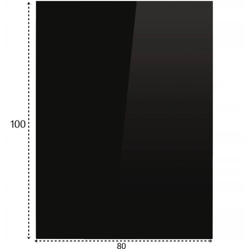 Podstawa szklana 100 × 80 cm czarna – ujęcie produktu