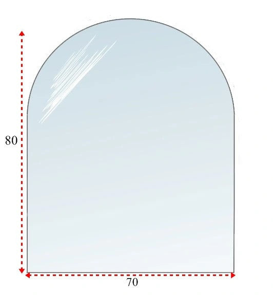 Podstawa szklana pod kominek 60 × 40 cm – hartowana 5 mm