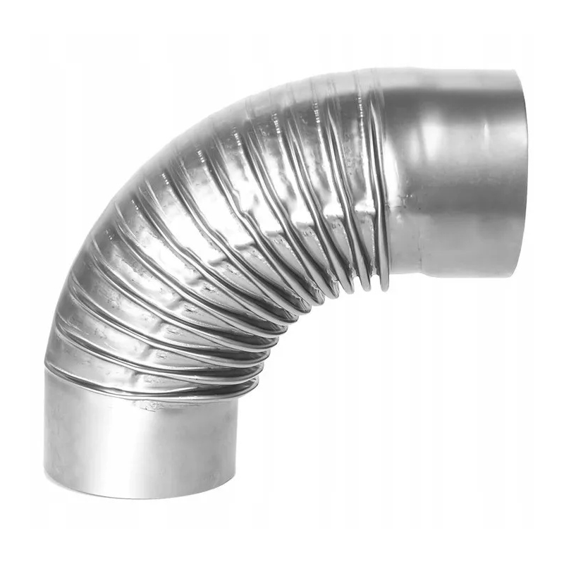 Kolanko do rur piecowych fi 120 mm – detal