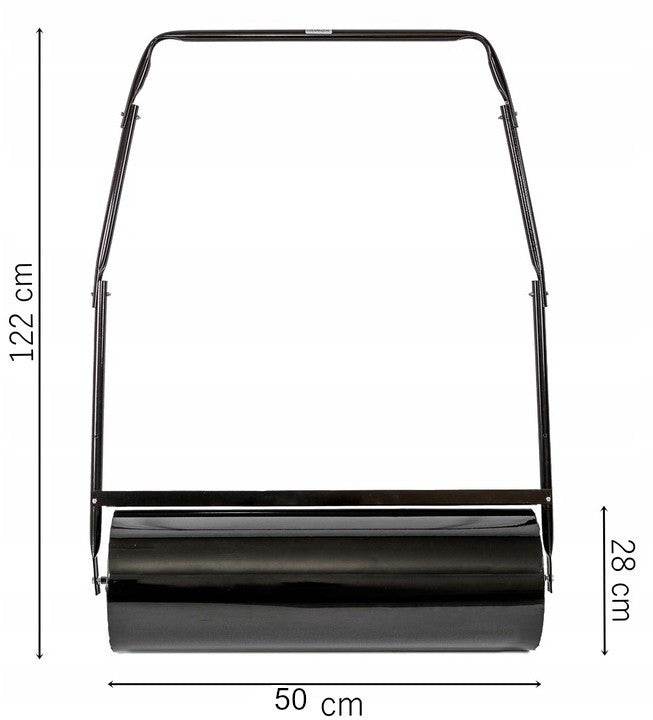 WALEC STALOWY DO TRAWY TRAWNIKA - 50CM POJEMNOŚĆ 30L