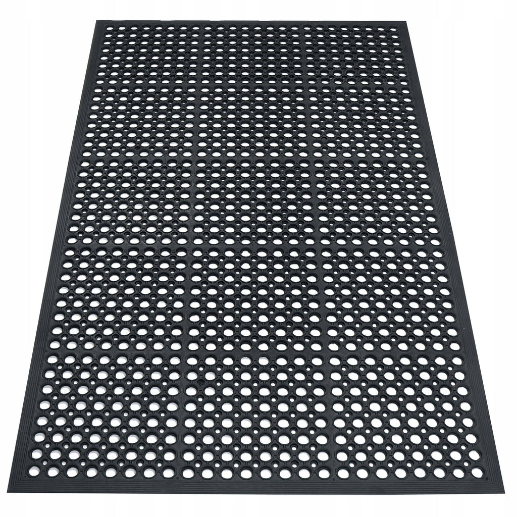 Wycieraczka Gumowa z Najazdem 80x120 cm Ażurowa Zewnętrzna Pod Drzwi
