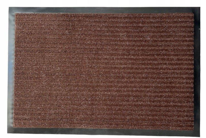 Wycieraczka pod drzwi 60 x 90 cm Brąz Antypoślizgowa Gumowa do Butów